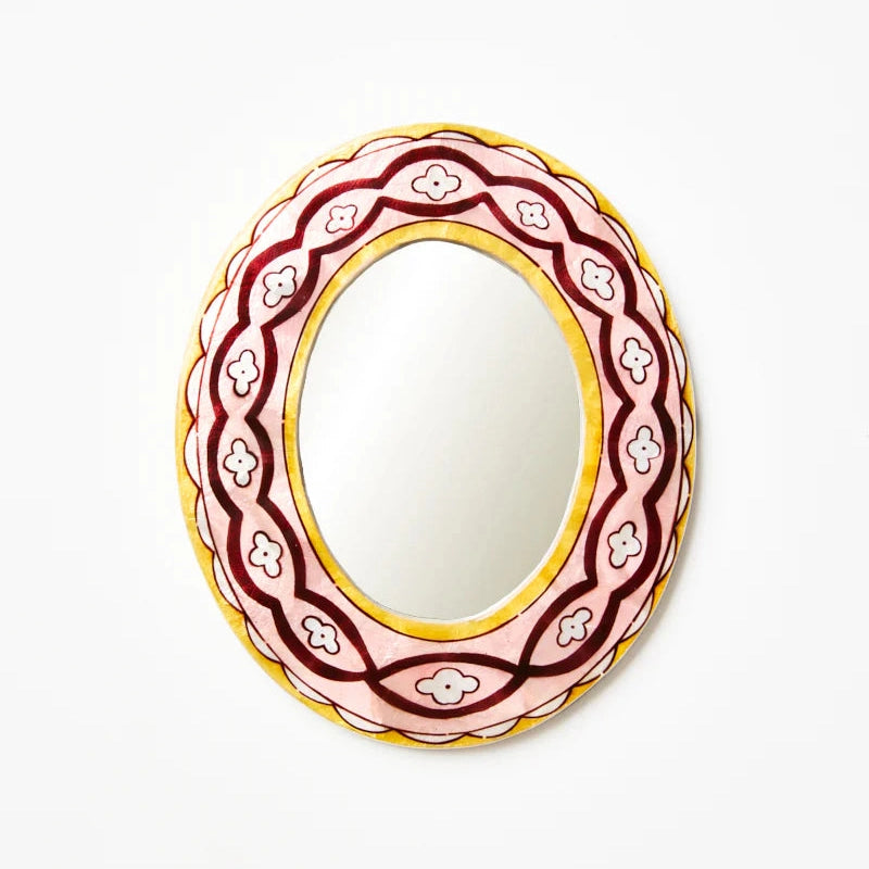 SAMIRA MIRROR in Pink Waves by Jones & Co