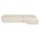 MADRID SLOPE RIGHT CHAISE SOFA SET in Grey Specle Boucle by GlobeWest at Darling and Domain