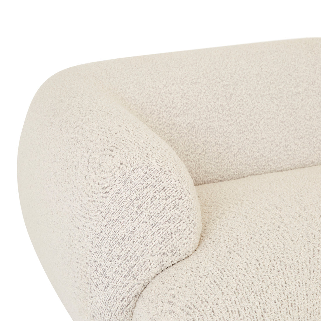 MADRID SLOPE RIGHT CHAISE SOFA SET in Grey Specle Boucle by GlobeWest at Darling and Domain