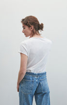 SONOMA SHORT SLEEVE V NECK TEE SON02AG | White - Darling & Domain