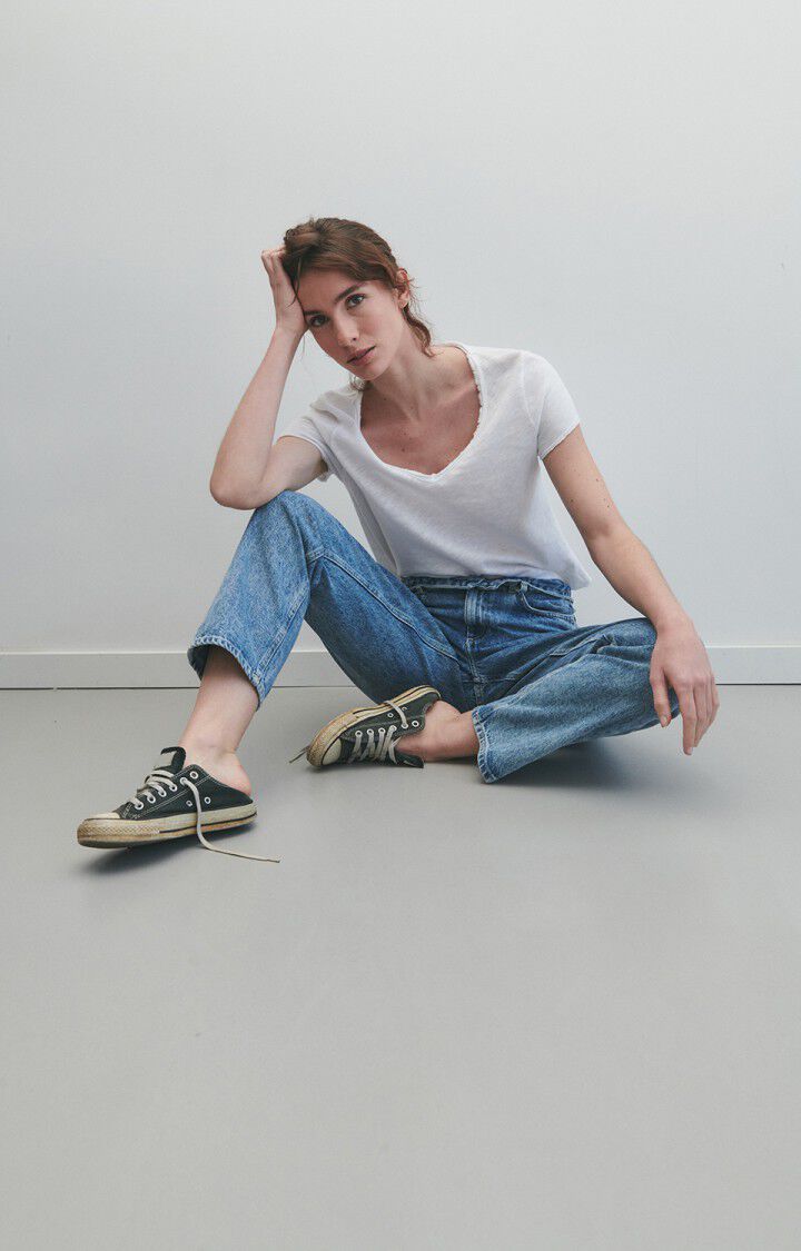 SONOMA SHORT SLEEVE V NECK TEE SON02AG | White - Darling & Domain