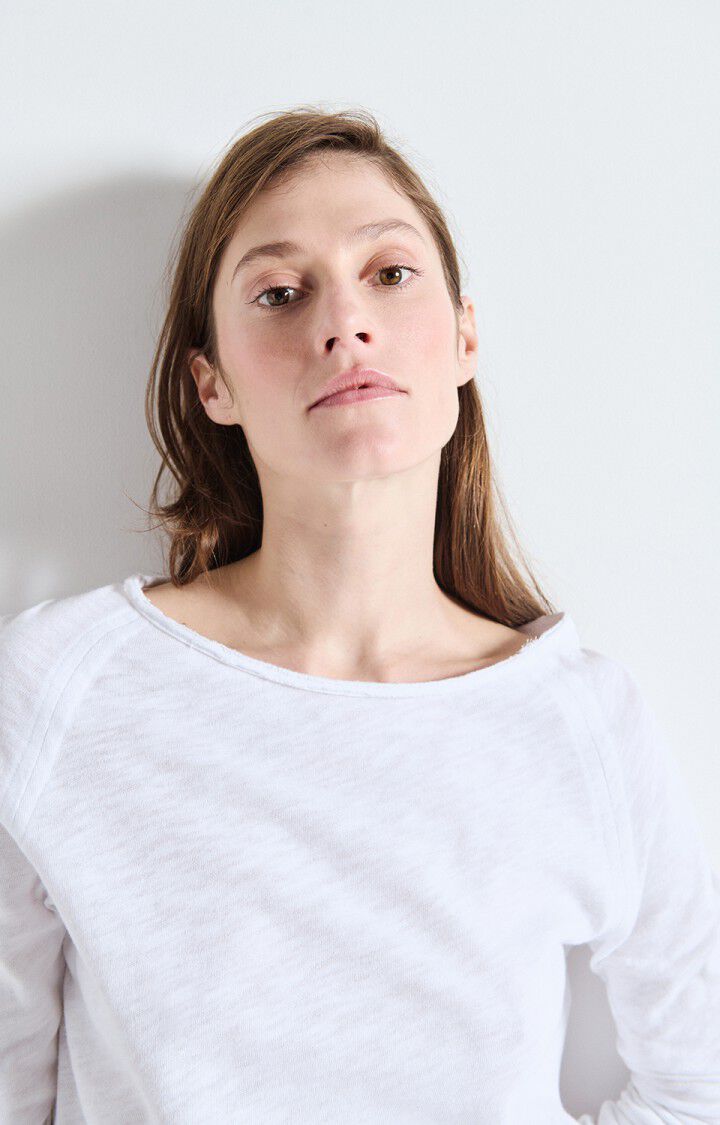 SONOMA LONG SLEEVE TEE SON31G in White by American Vintage