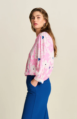 POM BLOUSE | Lillies Pink