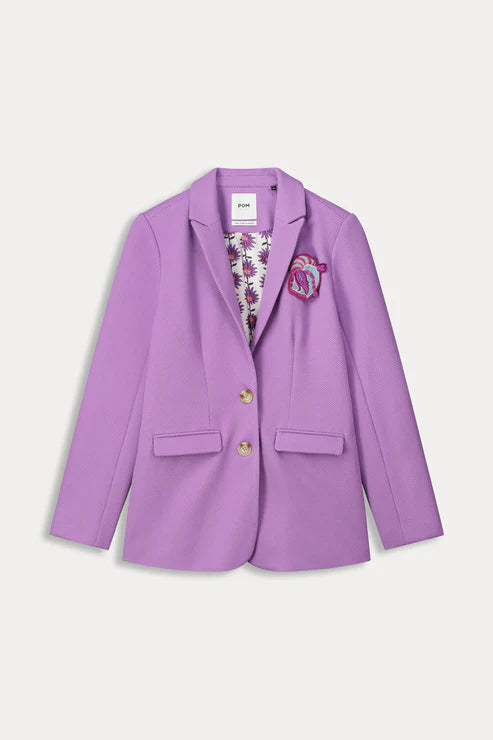 POM BLAZER in Pique Purple from POM Amsterdam