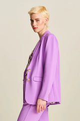 POM BLAZER in Pique Purple from POM Amsterdam