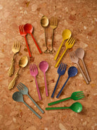 ENAMEL SALAD SERVERS in Sunny by Bonnie and Neil