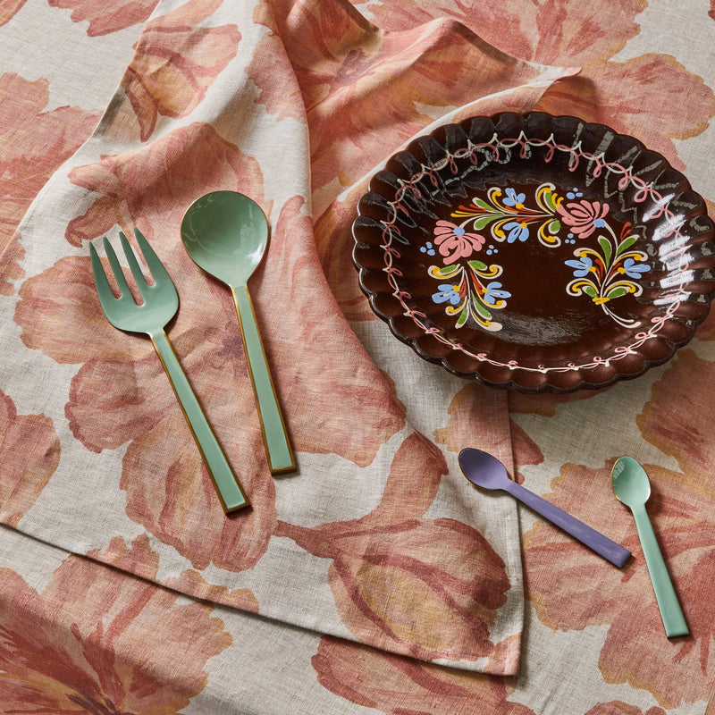 ENAMEL SALAD SERVER in Mint from Bonnie and Neil