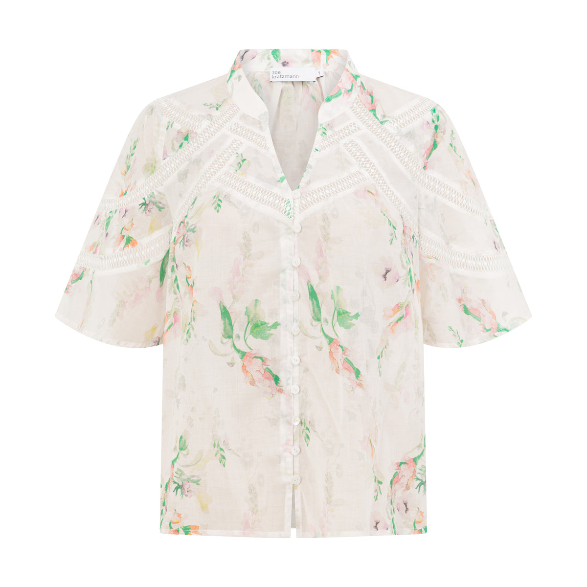PULSE TOP in Painterly Bloom by Zoe Kratzmann