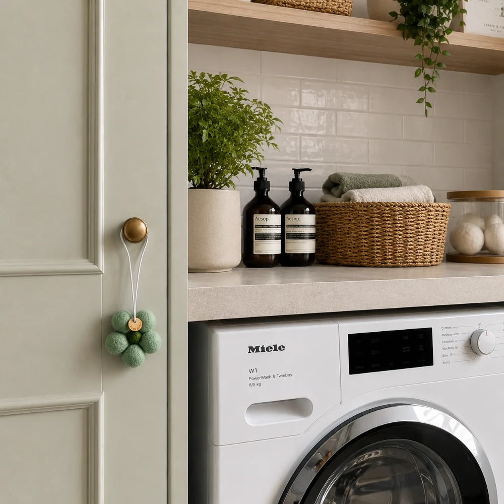 SCENTED YOUR WAY FELT FRESHENERS in Green Flower by Home Dwellers