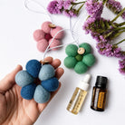 SCENTED YOUR WAY FELT FRESHENERS in Blue Wreath by Home Dwellers