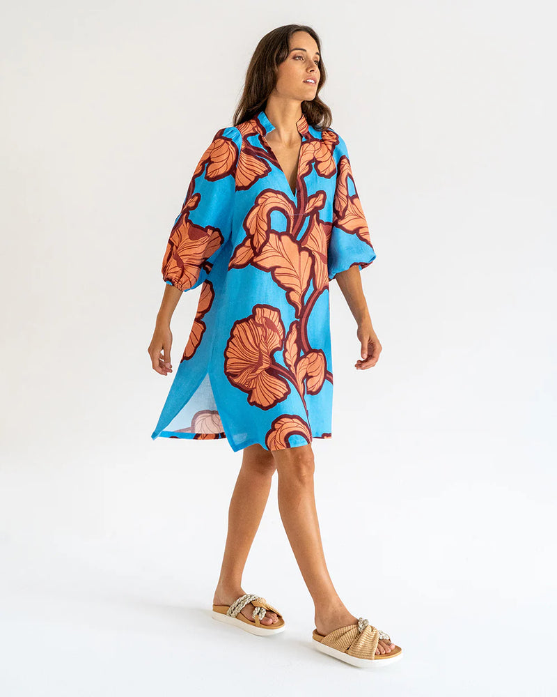 SALVADOR KAFTAN in Hibiscus by Elms and King