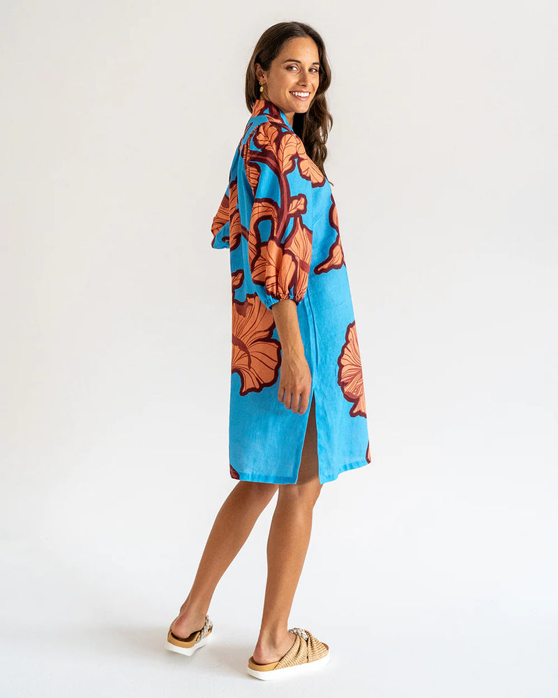 SALVADOR KAFTAN in Hibiscus by Elms and King