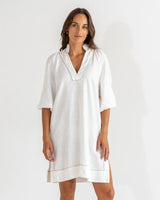 SALVADOR KAFTAN in White by Elms and King