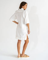 SALVADOR KAFTAN in White by Elms and King