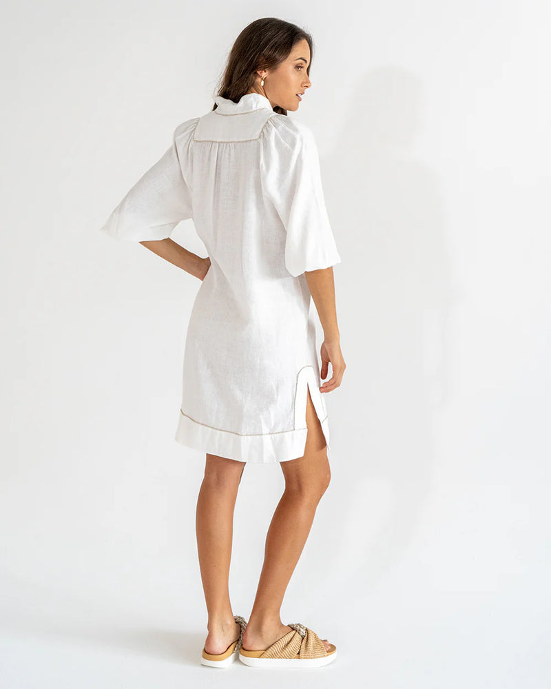 SALVADOR KAFTAN in White by Elms and King