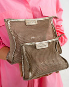 SANTORINI CASE SMALL | Taupe Mesh - Darling & Domain