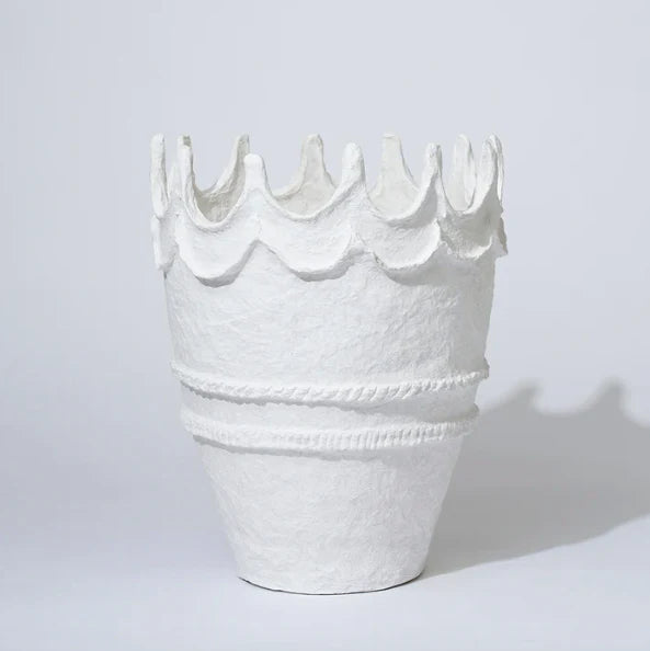 COTTON MACHE CROWN VESSEL XL | Moonlight