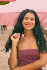 HOT POP NECKLACE in Pink by Gold Sister