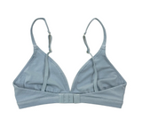 COTTON TRIANGLE BRA | Dusty Blue