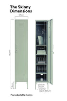 The Skinny Locker in Sage by MUSTARD MADE