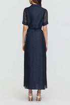 INA MAXI SHIRT DRESS in Midnight Sky from Sofia Irina