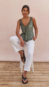 Solange Camisole in Khaki by Charli