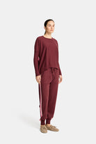 SPEED STRIPE TRACK PANT in Pinot by Arlington Milne