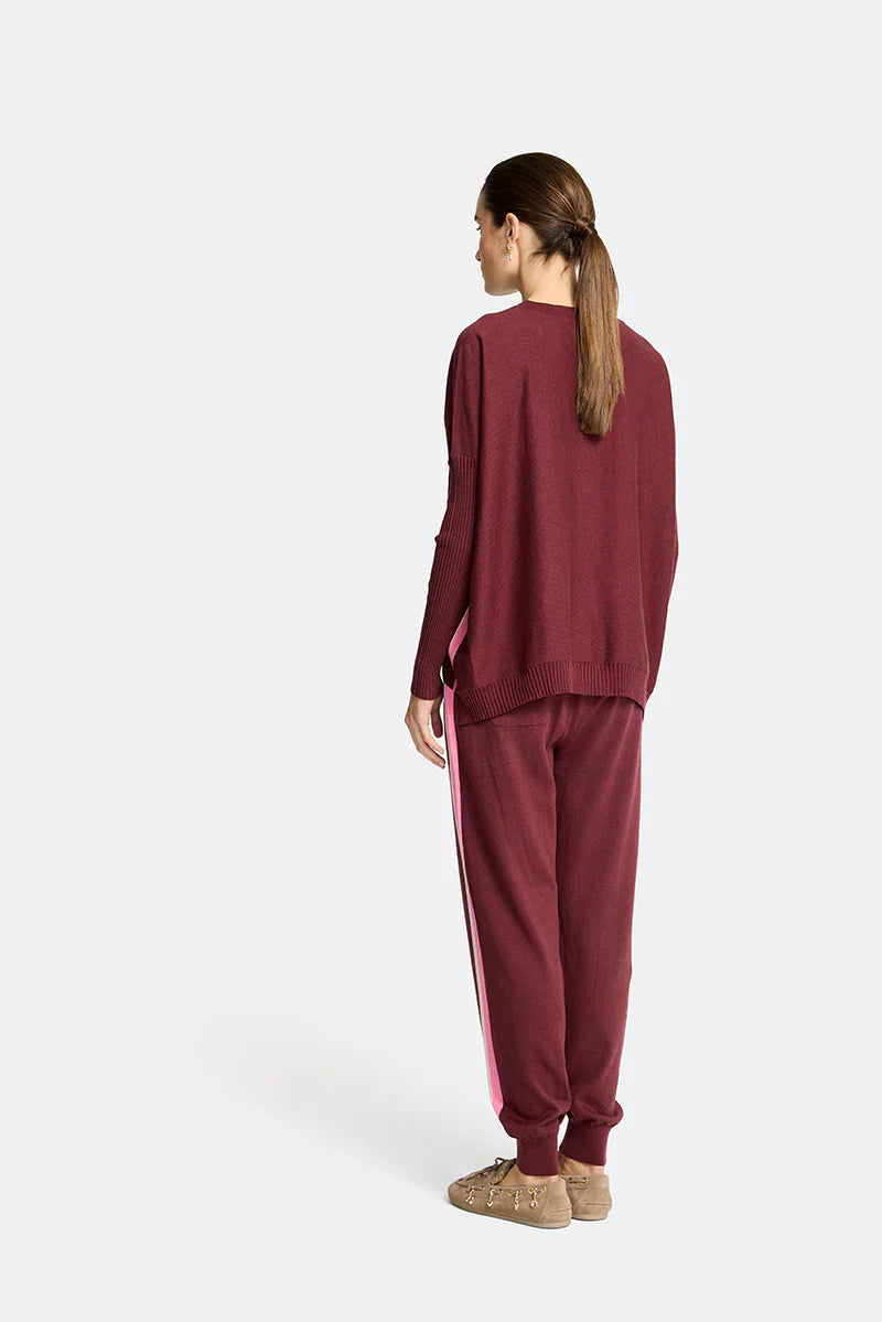 SPEED STRIPE TRACK PANT in Pinot by Arlington Milne