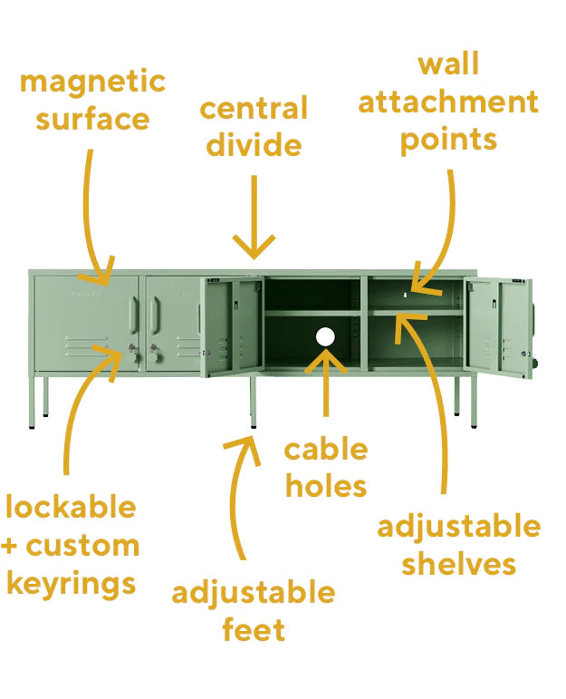 The Standard Locker in Sage by MUSTARD MADE