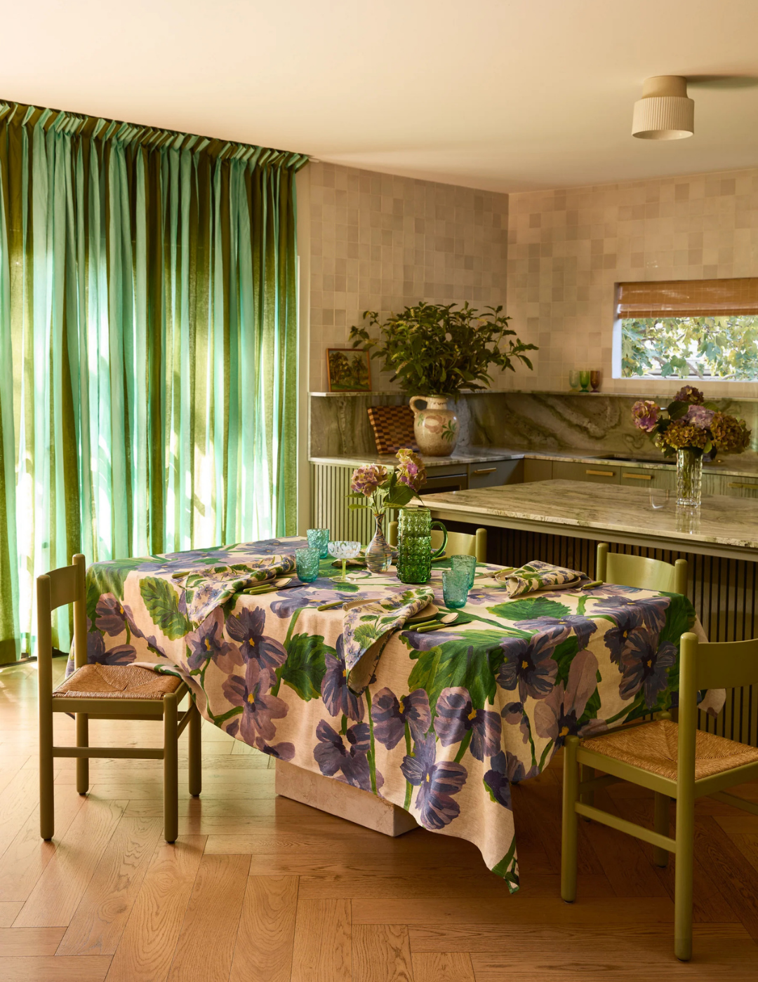 TABLECLOTH in Lilas Blue by Bonnie and Neil
