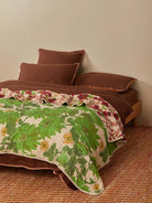 MARIGOLD LEAF QUILTED THROW in Lupin Multi from Bonnie and Neil