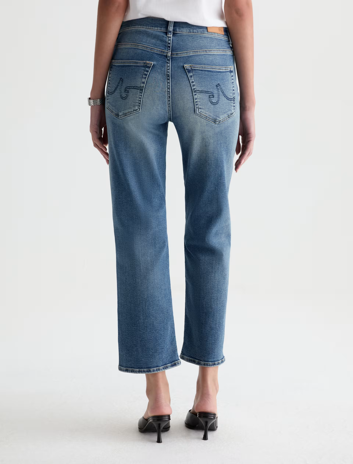 BRINLEY CROP JEAN in 15 Years Bouquet by AG Jeans