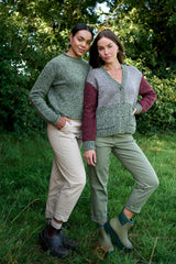 TABBY CARDIGAN in Colour Block by Maxton Clothing