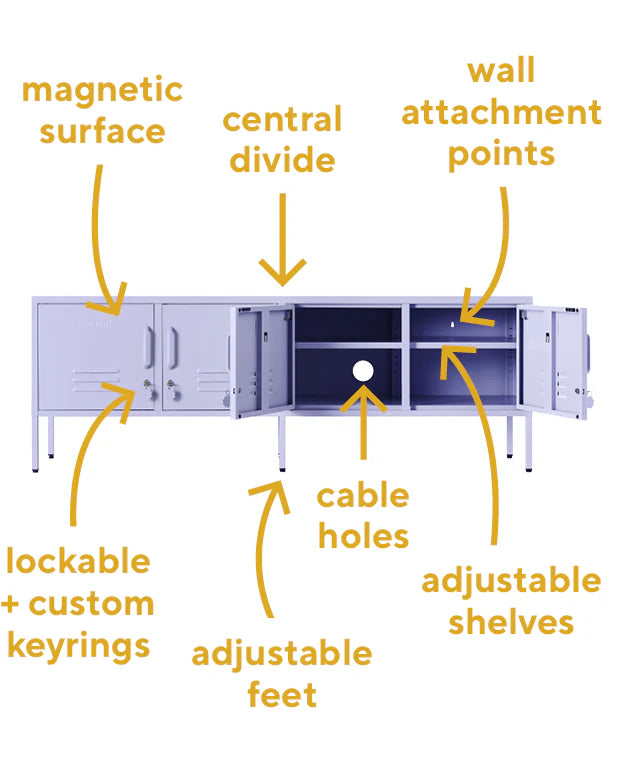 The Standard Locker in Lilac by MUSTARD MADE