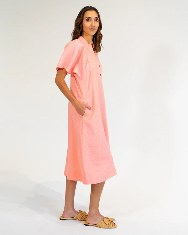 TICINO DRESS in Coral by Elms and King