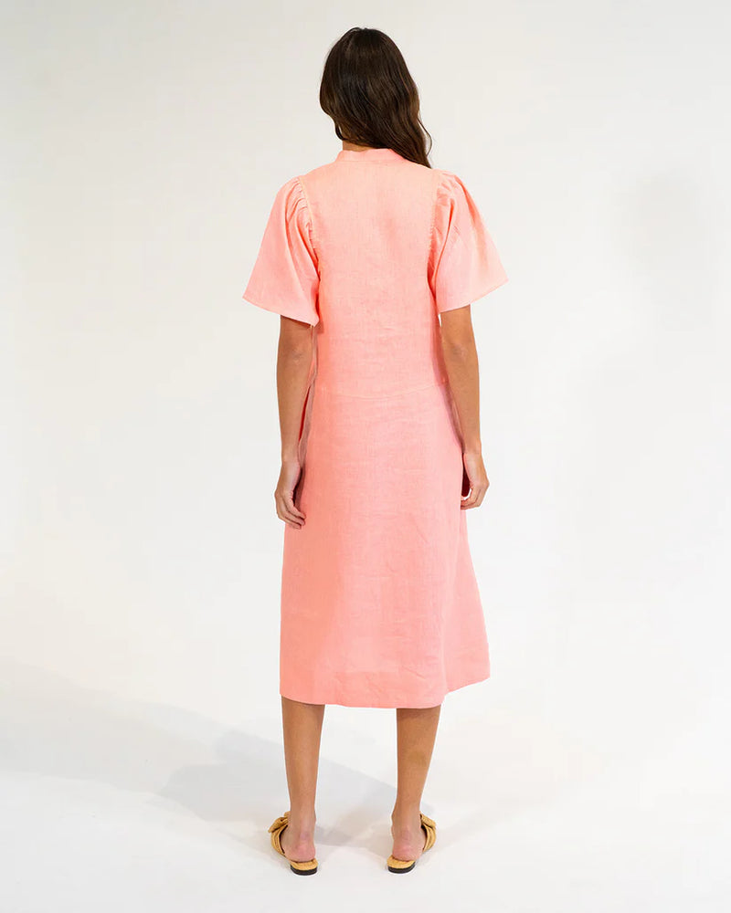 TICINO DRESS in Coral by Elms and King