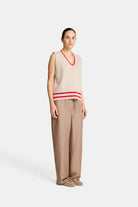 TINA VEST in Natural and Rouge by Arlington Milne