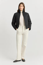 PADDED WOOL JACKET in Black by Toorallie 