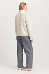 TEXTURED STITCH FUNNEL in Ivory by Toorallie