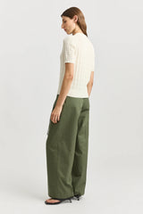 SHORT SLEEVE KNIT in Jute by Toorallie