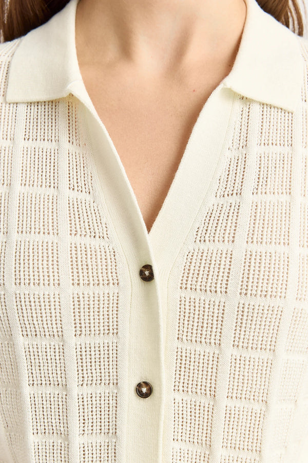 SHORT SLEEVE KNIT in Jute by Toorallie