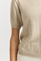 SHORT SLEEVE KNIT in Jute by Toorallie