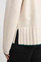 WIDE RIB MOCK NECK in Ivory by Toorallie