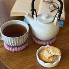 FELT COASTER SET is Vintage Rose by Home Dwellers