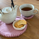 FELT COASTER SET is Vintage Rose by Home Dwellers