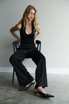 TROPEA TOP in Black by Mael Brand