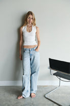 TROPEA TOP in Rice White by Mael Brand