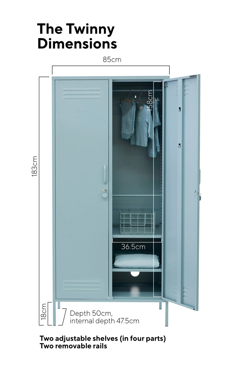 The Twinny Locker in Ocean by MUSTARD MADE