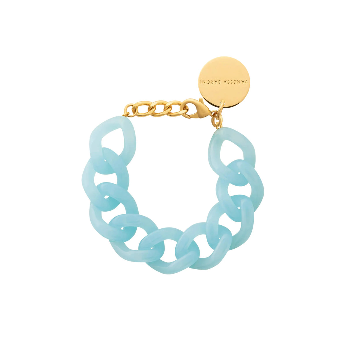 FLAT CHAIN BRACELET in Opaline Blue by Vanessa Baroni
