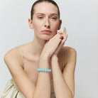 MINI BEADS FLEX BRACELET in Opaline Blue by Vanessa Baroni